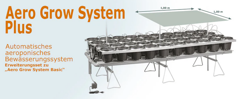 aeroponik - Aero Grow System Plus - für 40 Töpfe